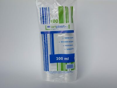 10-BICCHIERI 200CC TRASP.90PZ LARIPLAST STECCA DOPPIA 30CF